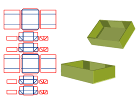 Foldable, top and bottom lid premium box, grey board V-groove, can be flattened for transportation